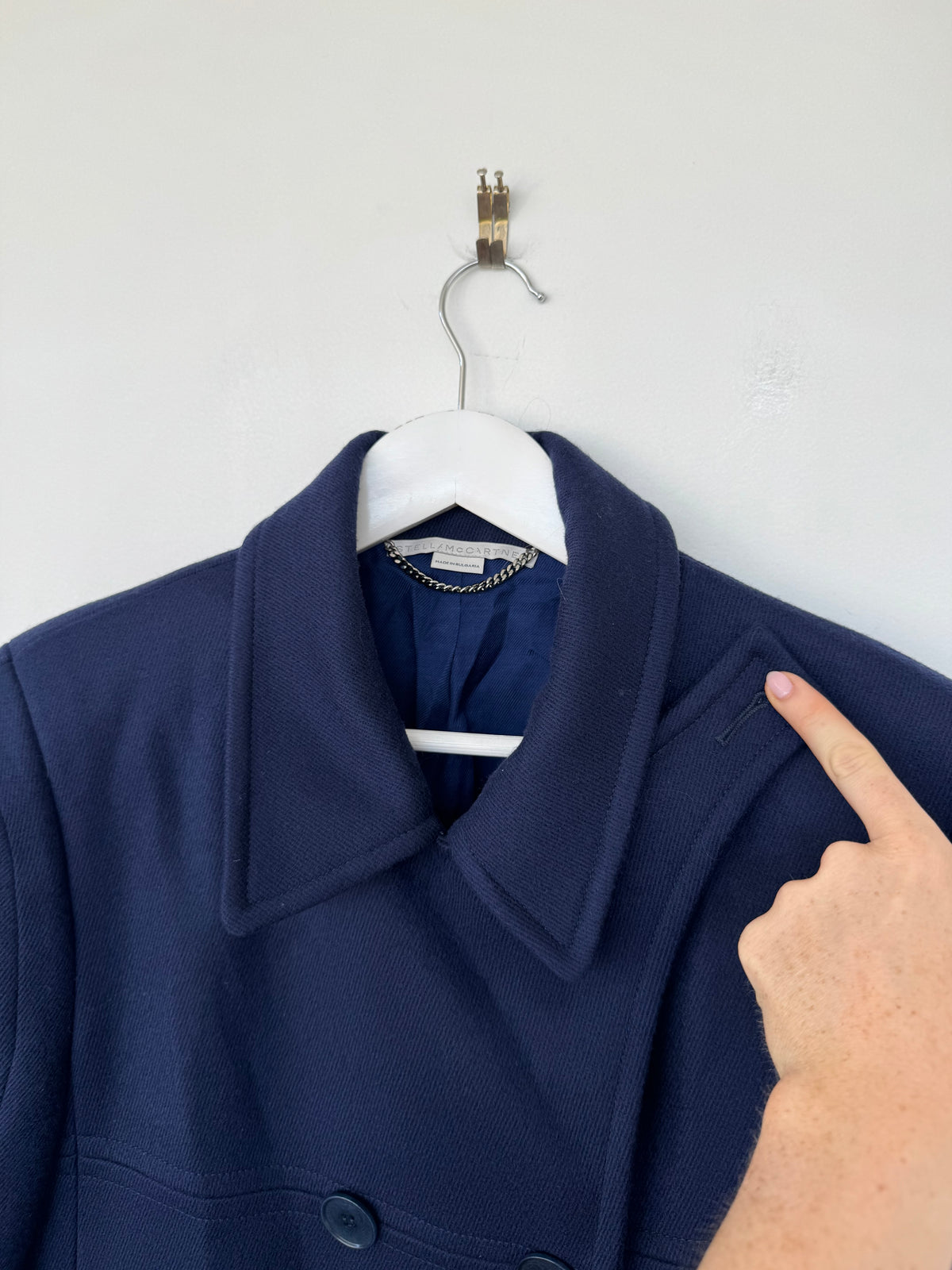 Stella McCartney Navy Coat - Size 46 (14-16)